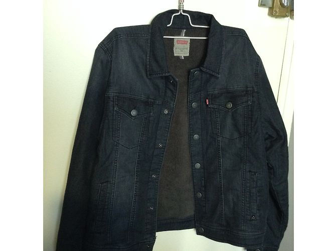 Veste en jean Levi's noire en coton taille 16 ans - vue 3