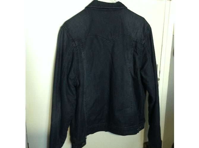 Veste en jean Levi's noire en coton taille 16 ans - vue 5