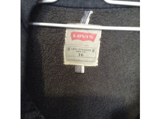 Veste en jean Levi's noire en coton taille 16 ans - vue 6