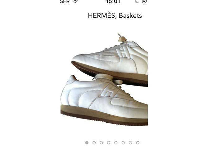 Hermès Turnschuhe Weiß - Ansicht 7