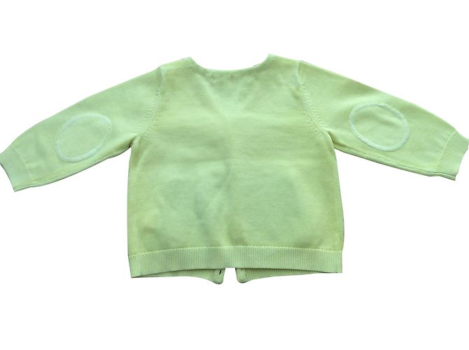 Pull Bonpoint Jaune en Coton Fille 74cm - vue 2