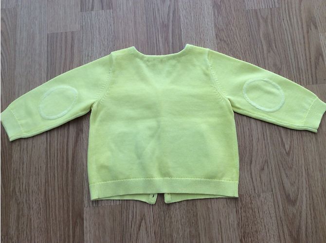 Pull Bonpoint Jaune en Coton Fille 74cm - vue 4