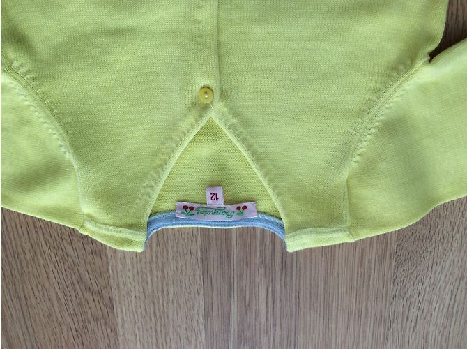 Pull Bonpoint Jaune en Coton Fille 74cm - vue 5