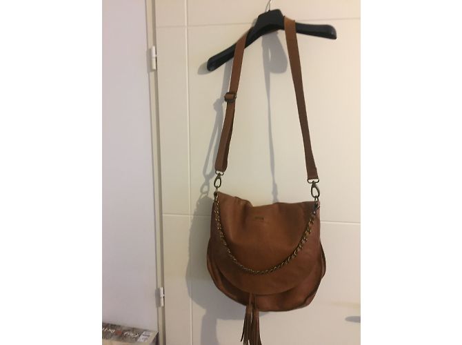 Autre Marque Borsa a tracolla lkks in pelle di agnello caramello - vista 6