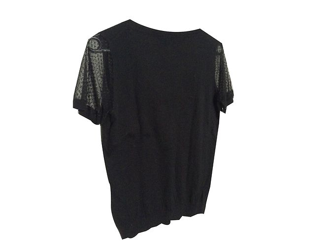 Autre Marque Top Carroll in cotone nero - vista 2