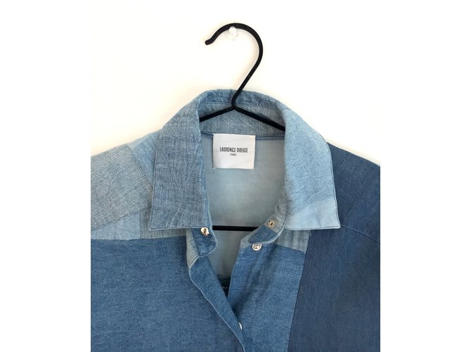 Laurence Dolige Camisa Azul - vista 3