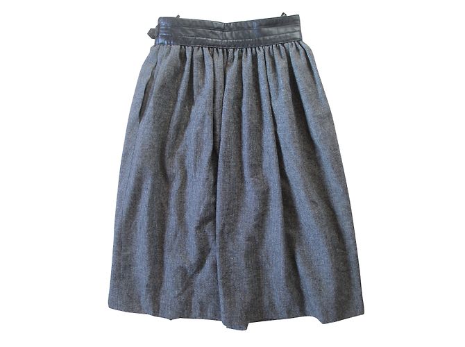 Falda de lana Escada gris oscuro Gris antracita - vista 2