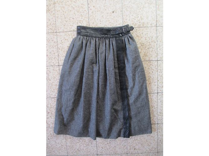 Falda de lana Escada gris oscuro Gris antracita - vista 3