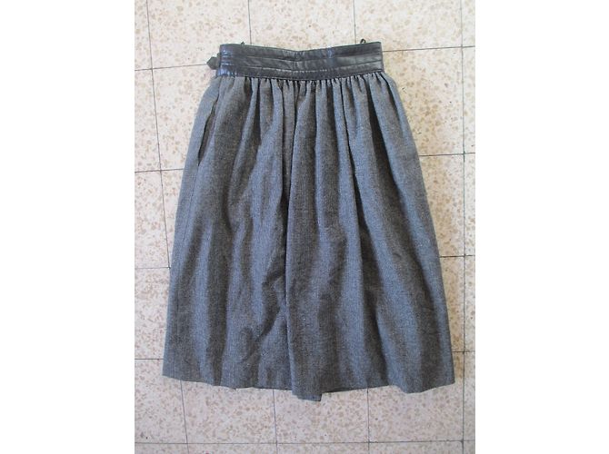 Falda de lana Escada gris oscuro Gris antracita - vista 4