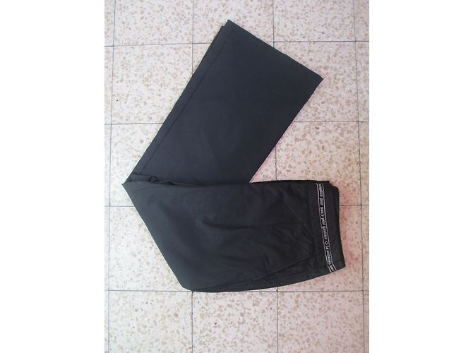 Jean Paul Gaultier Pantalón Negro de Algodón Talla 30 - vista 11