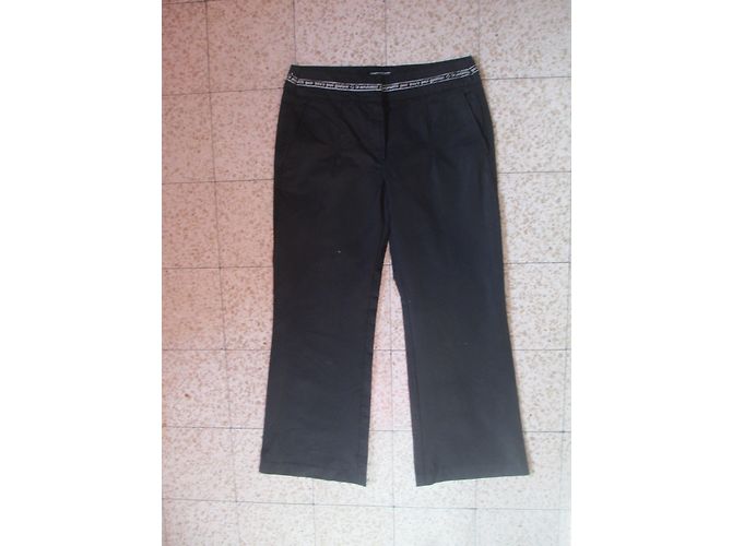 Jean Paul Gaultier Pantalón Negro de Algodón Talla 30 - vista 3