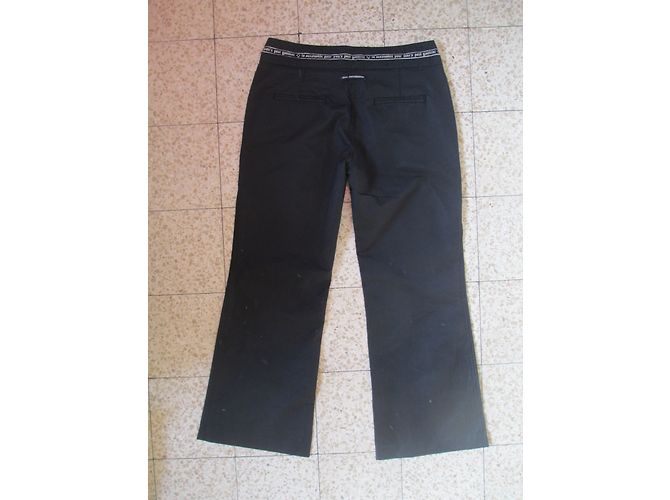Jean Paul Gaultier Pantalón Negro de Algodón Talla 30 - vista 4