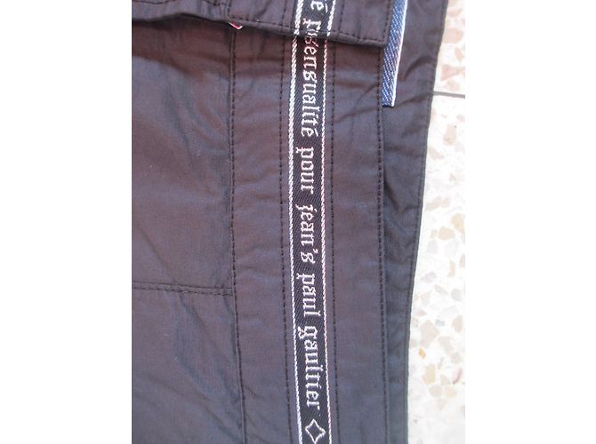 Jean Paul Gaultier Pantalón Negro de Algodón Talla 30 - vista 6