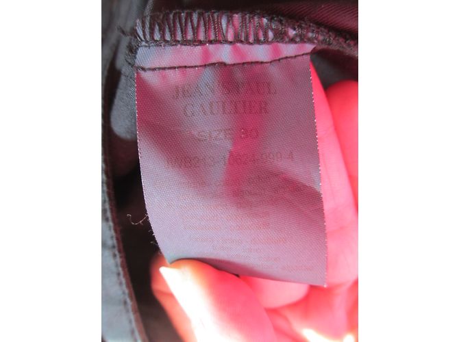 Jean Paul Gaultier Pantalón Negro de Algodón Talla 30 - vista 9