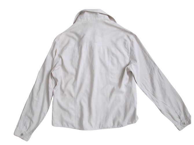 La Perla Bluse aus Leinen Eggshell Aus weiß - Ansicht 2