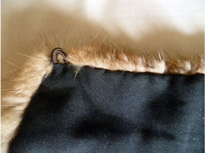 Autre Marque Le Renard Sciarpa in visone Little Neck Marrone - vista 4