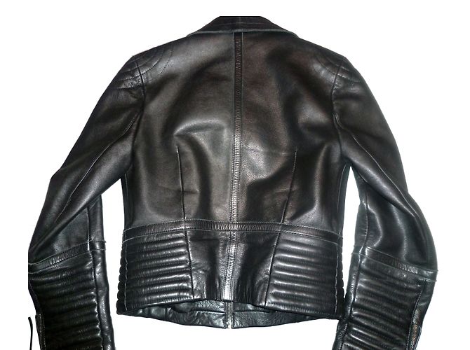 Autre Marque Le Renard Bikerjacke Schwarz - Ansicht 2