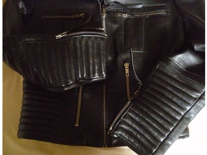 Autre Marque Le Renard Bikerjacke Schwarz - Ansicht 3