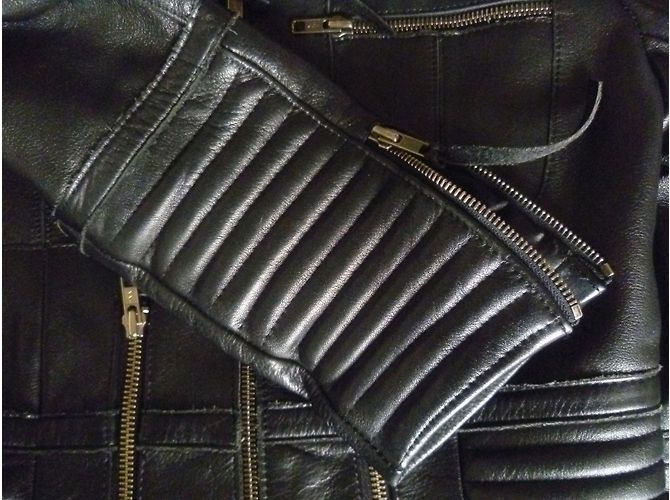 Autre Marque Le Renard Bikerjacke Schwarz - Ansicht 5