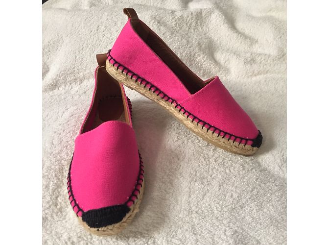 Flamingos Espadrilles Fuchsia Baumwolle Größe 36 Pink - Ansicht 9