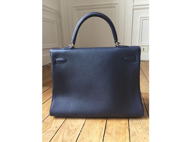 Kelly Hermès Bolso Azul - vista 4