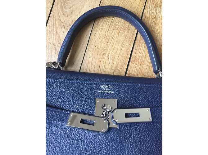 Kelly Hermès Bolso Azul - vista 6