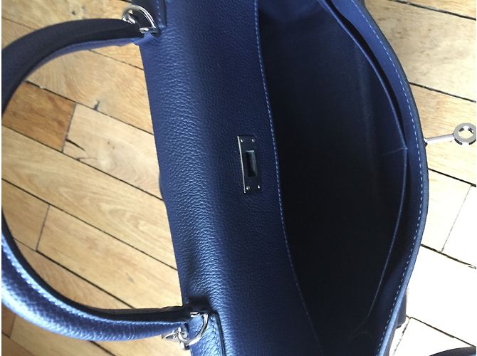 Kelly Hermès Bolso Azul - vista 7