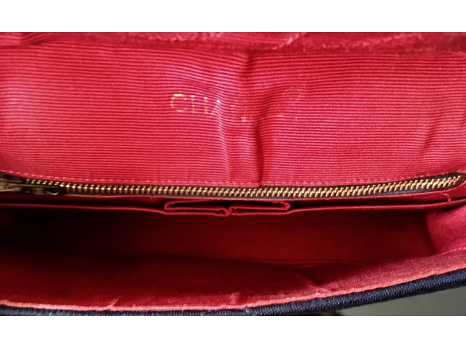 Chanel Handtasche Rot Blau - Ansicht 2