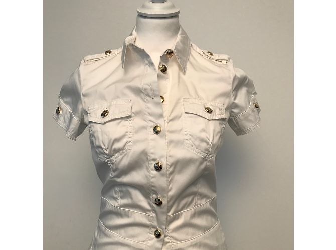 Autre Marque Vestido de algodón blanco WHO * S WHO - vista 5