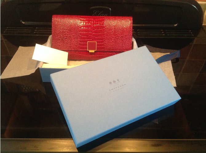 Smythson 10x6x1.5 polegadas aproximadamente Rosa Vermelho - vista 4