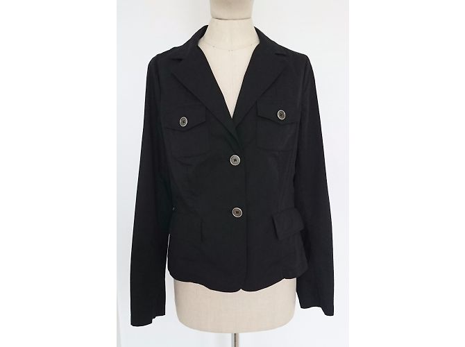 Giacca Marella in cotone nera Nero - vista 3