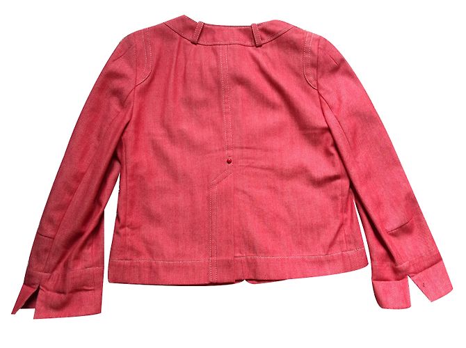 Chaqueta corta de algodón roja Paule Ka - vista 2