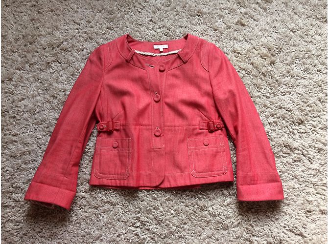 Chaqueta corta de algodón roja Paule Ka - vista 3