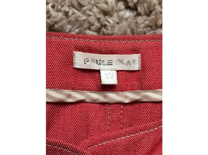 Chaqueta corta de algodón roja Paule Ka - vista 5