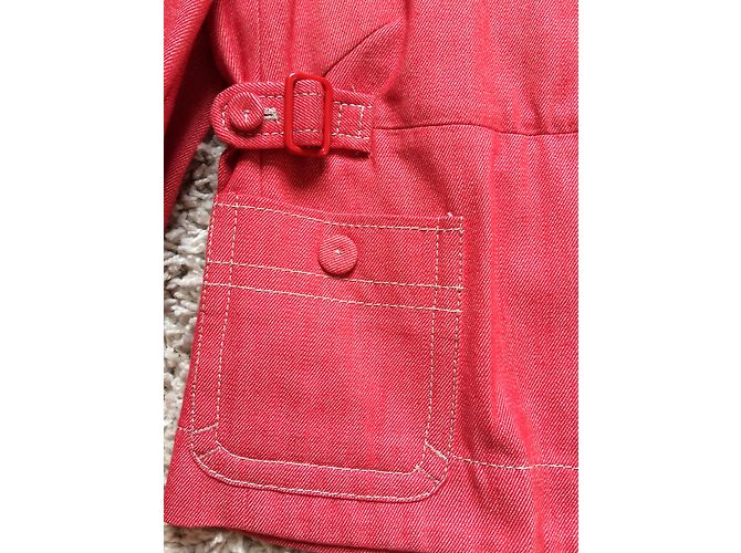 Chaqueta corta de algodón roja Paule Ka - vista 7
