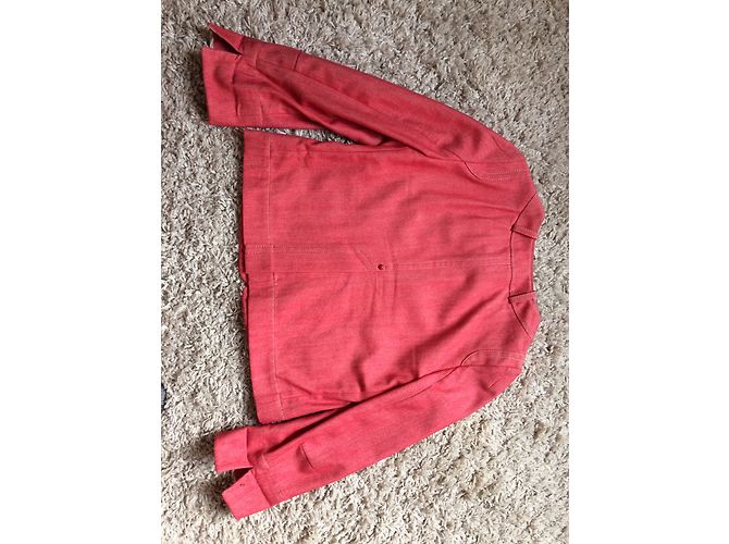 Chaqueta corta de algodón roja Paule Ka - vista 8