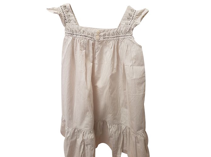 Bonpoint Sommerkleid Beige Baumwolle 3 Jahre - Ansicht 2