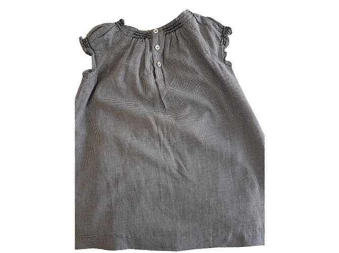 Bonpoint Kleid aus Baumwolle schwarz weiß 2 Jahre - Ansicht 2