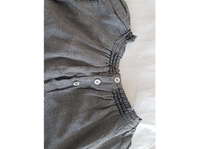 Bonpoint Kleid aus Baumwolle schwarz weiß 2 Jahre - Ansicht 5