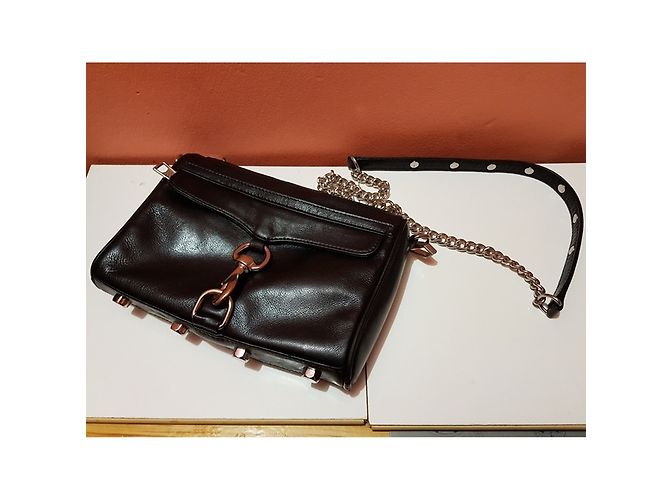 Borsa Rebecca Minkoff Mac Mini in pelle nera Nero - vista 3