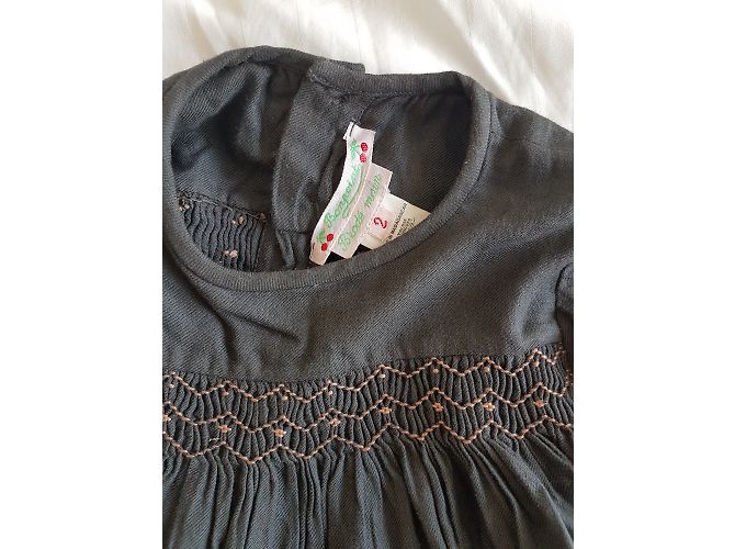 Bonpoint Bluse Grau Viscose 2 Jahre - Ansicht 5