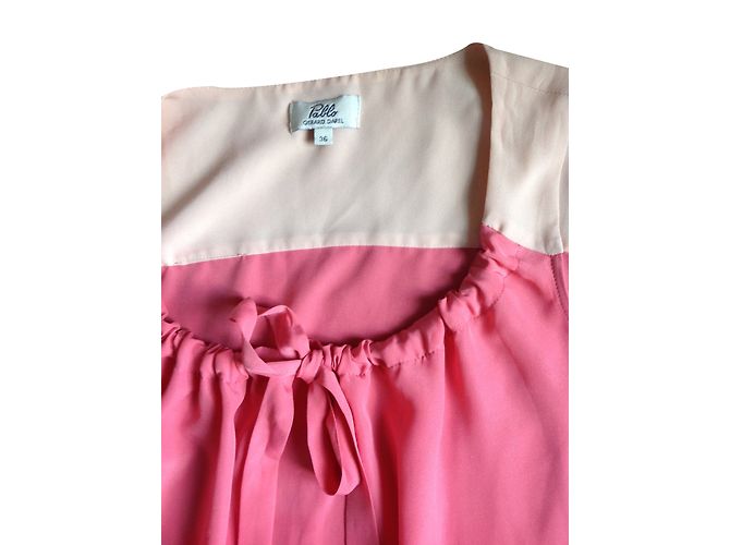 Gerard Darel Sommerkleid beige Polyester S - Ansicht 2