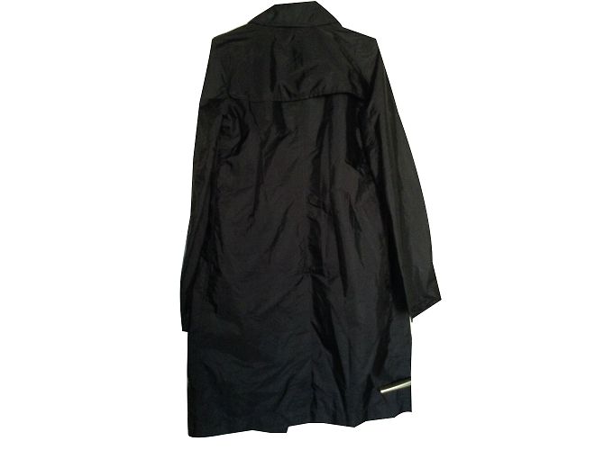 Jil Sander Regenmantel in Schwarz Polyamid Größe 36 - Ansicht 2