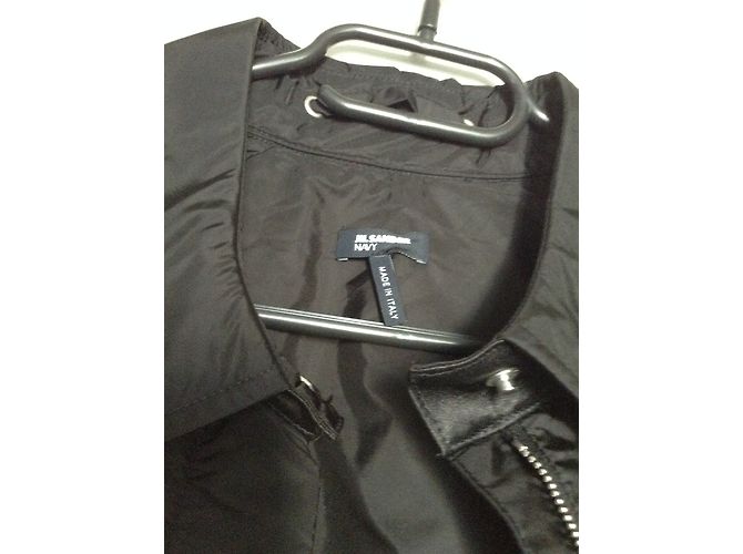 Jil Sander Regenmantel in Schwarz Polyamid Größe 36 - Ansicht 3