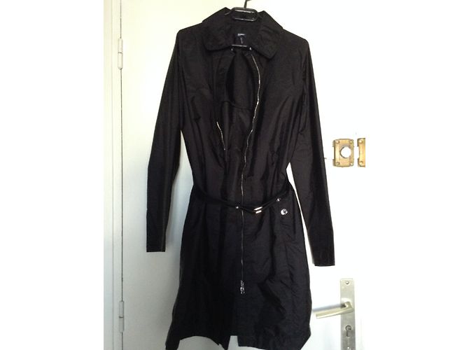 Jil Sander Regenmantel in Schwarz Polyamid Größe 36 - Ansicht 6