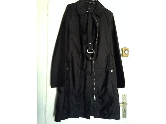 Jil Sander Regenmantel in Schwarz Polyamid Größe 36 - Ansicht 7