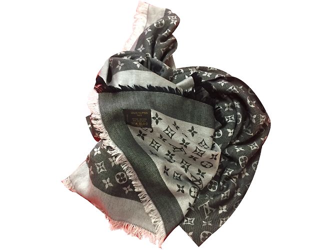 Louis Vuitton Lenço de Monogramm Preto - vista 2