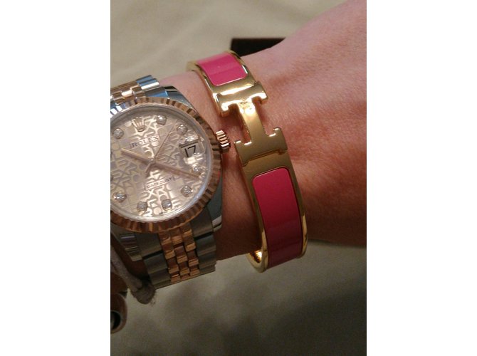 Hermès Pulseira Rosa - vista 6