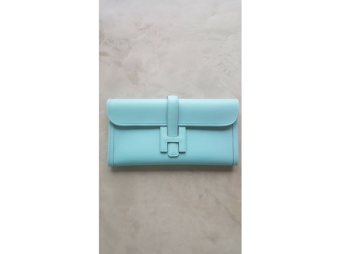 Hermès HERMES JIGE POUCH Blu - vista 3