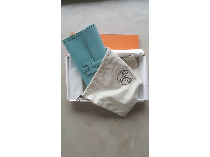 Hermès HERMES JIGE POUCH Blu - vista 5